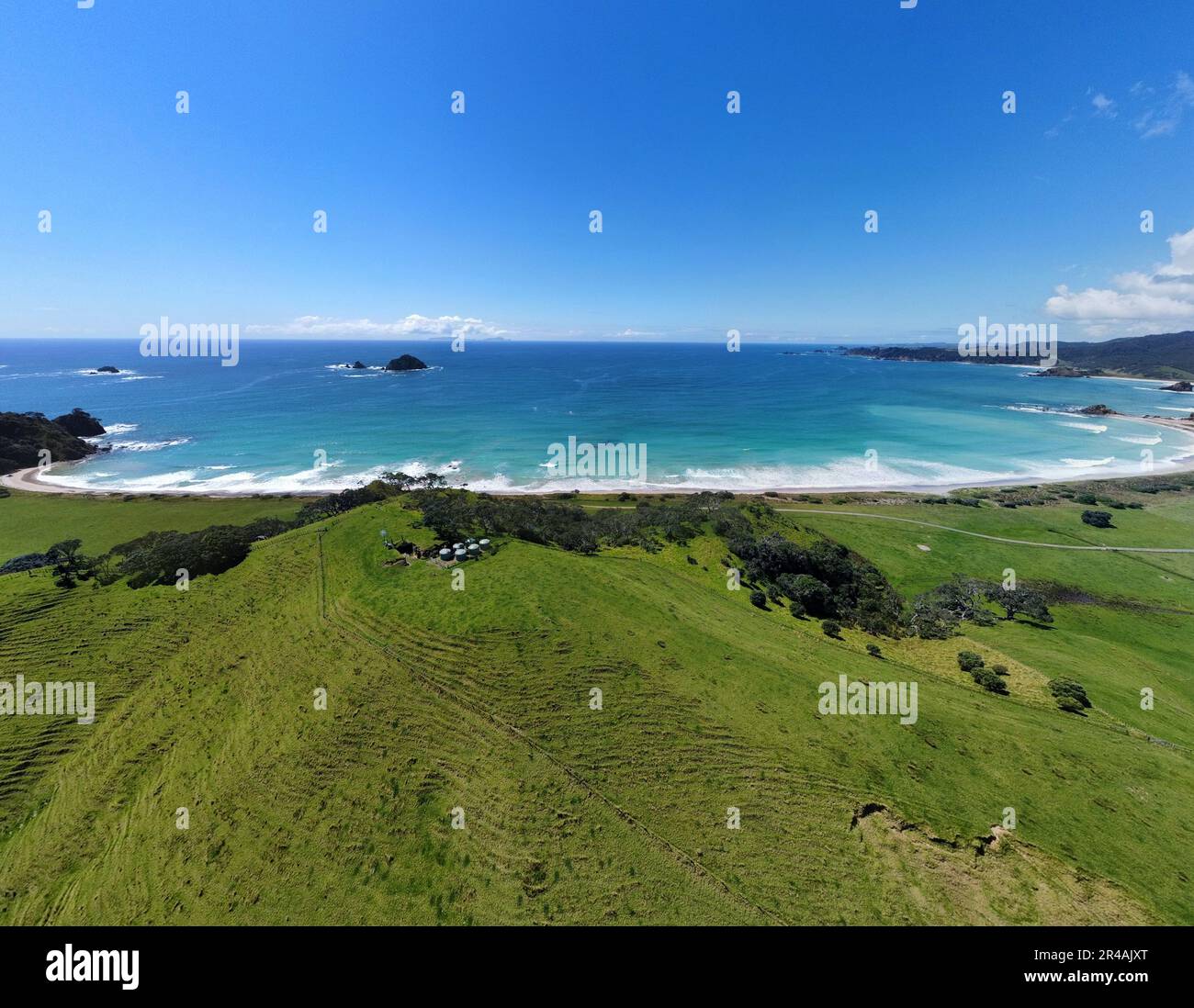 Aerial sky tranquil bay beach hi-res stock photography and images - Alamy