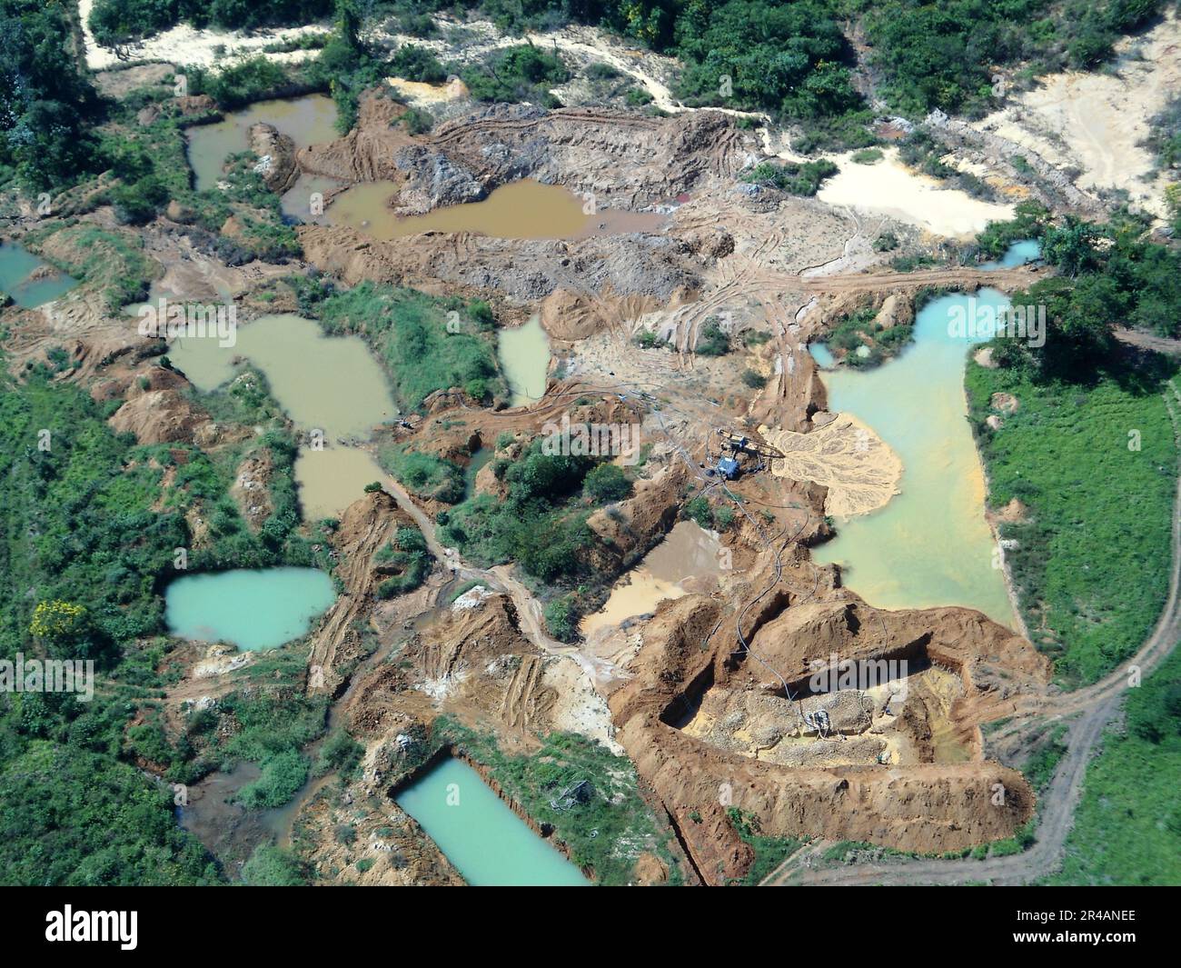 Capture Of An Illegal Gold Mining Site In The Brazilian Amazon ...