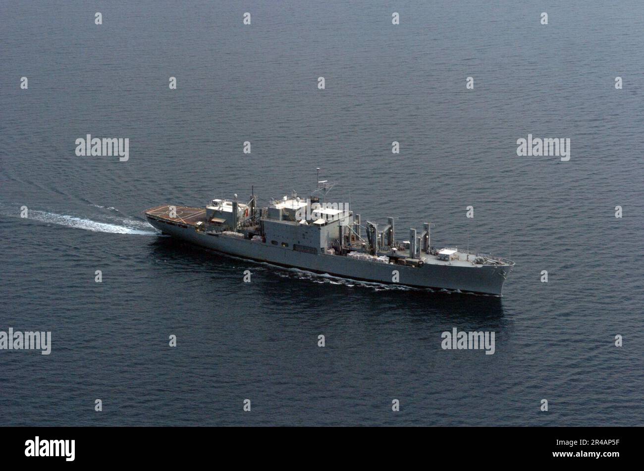 US Navy The Military Sealift Command (MSC) combat stores ship USNS San Jose (T-AFS 7) underway in the Indian Ocean, off the coast of Sumatra, Indonesia Stock Photo