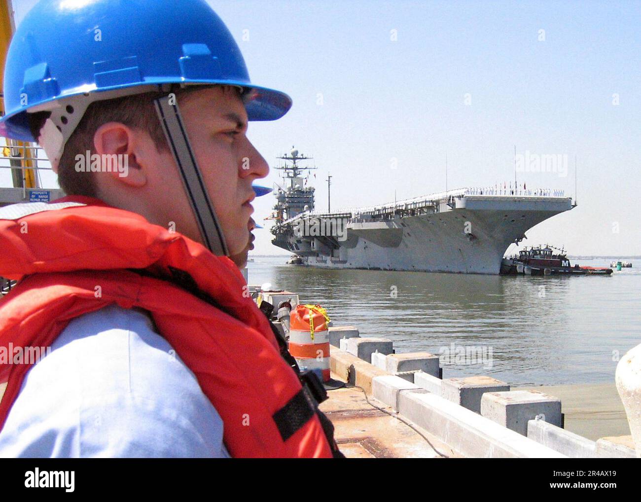 US Navy Seaman Recruit assigned to USS George Washington (CVN 73 ...