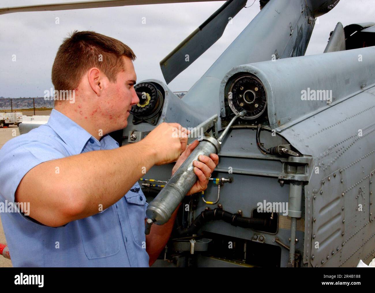 US Navy Aviation Mechanic 3rd Class assigned to Helicopter Sea Combat ...