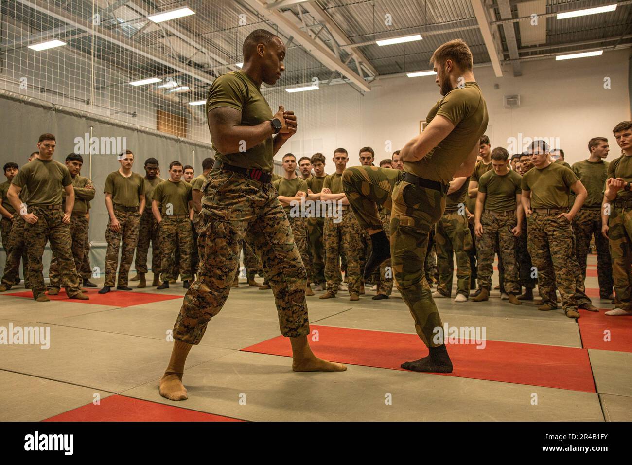 U.S. Marine Corps 2nd Lt. Kevaughn U. Burney (left), a martial arts U.S. Marine Corps 2nd Lt. Kevaughn U. Burney (left), a martial arts