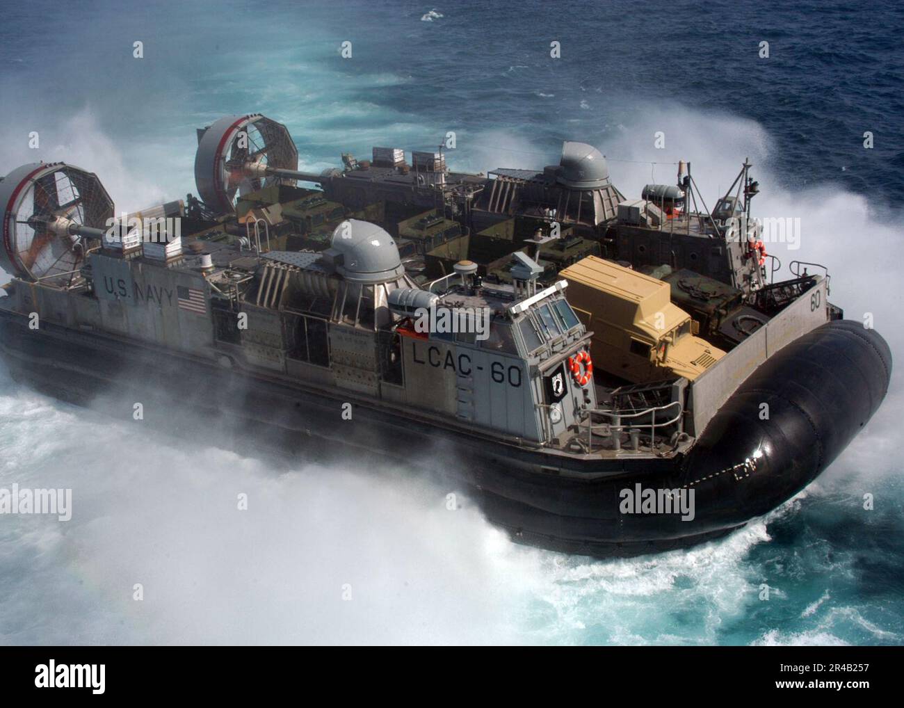 US Navy A Landing Craft, Air Cushion (LCAC), assigned to Assault Craft ...