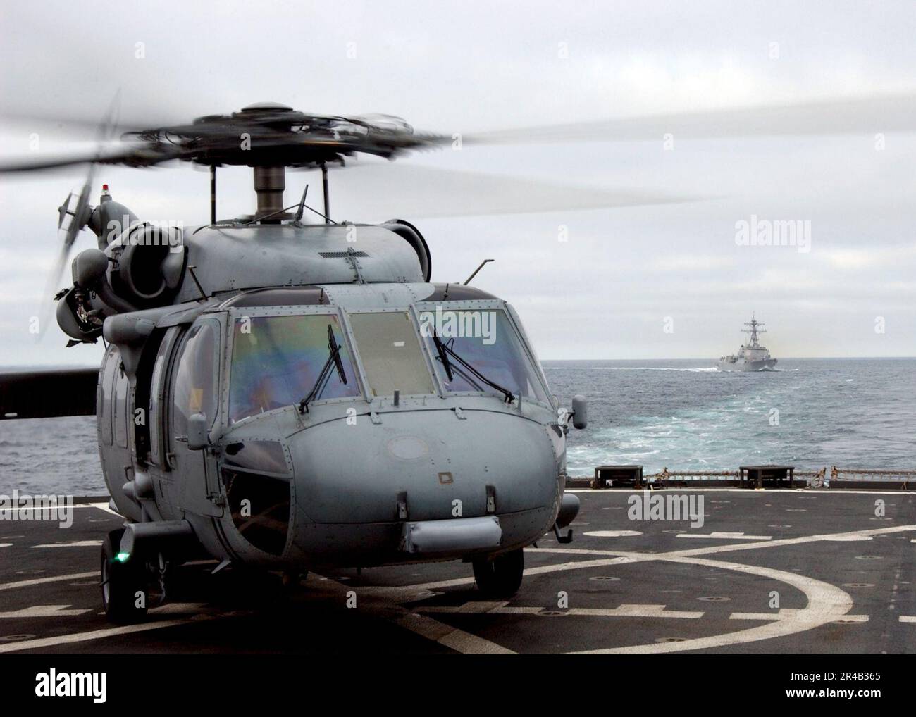 US Navy An MH-60S Seahawk helicopter, assigned to Helicopter Sea Combat ...