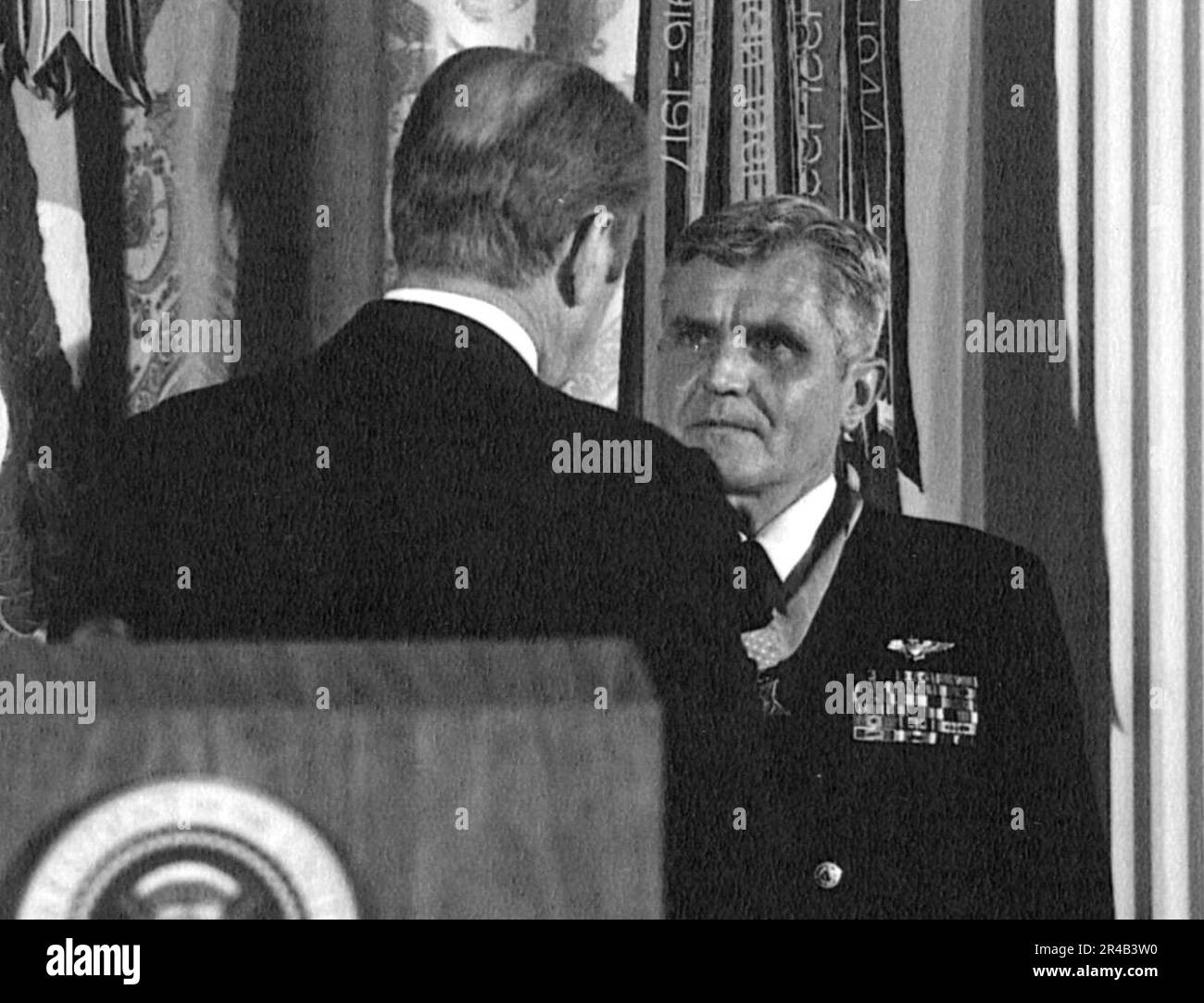 US Navy Medal Of Honor Awarded To Rear Admiral James B. Stockdale Stock ...