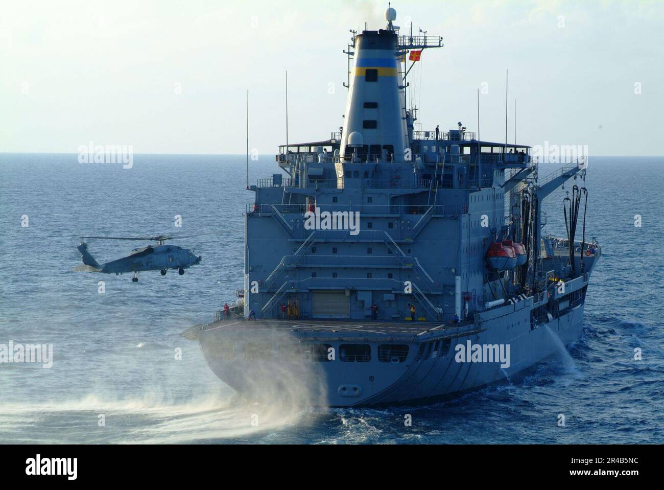 US Navy An SH-60B Seahawk Helicopter Prepares To Land On The Flight ...