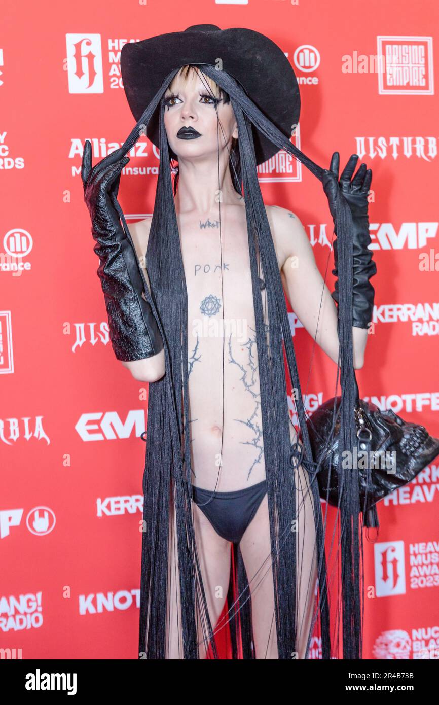 Heavy Music Awards, OVO Arena Wembley, UK. 26th May 2023. Bambie Thug  arriving at the OVO