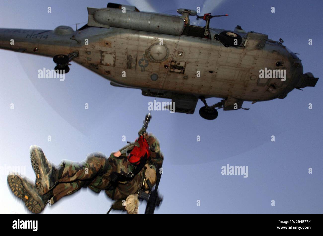 US Navy A U.S. Air Force pararescueman, assigned to the 31st Rescue ...