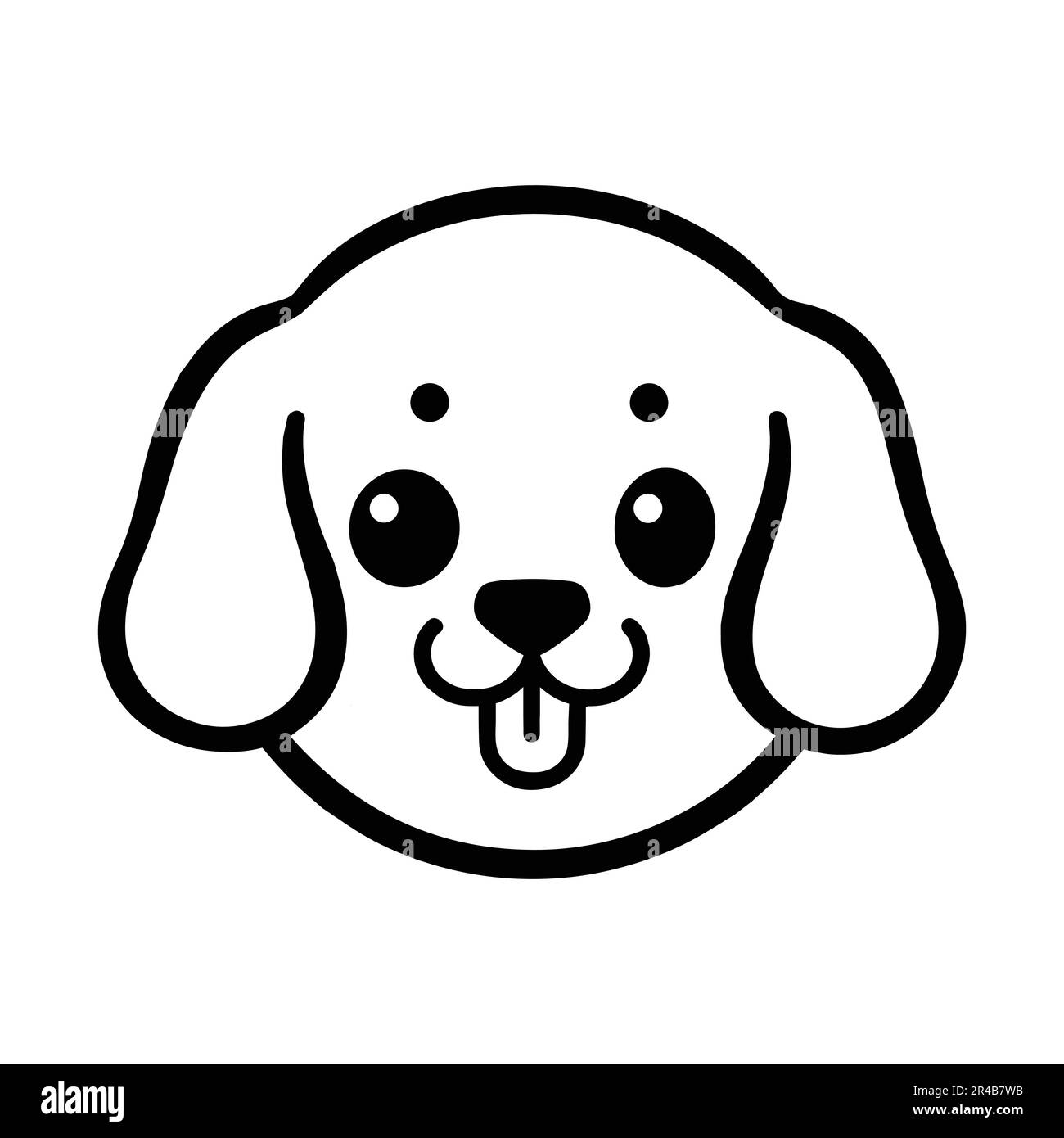 Hand Drawn cute dog in doodle style isolated on background Stock Vector ...