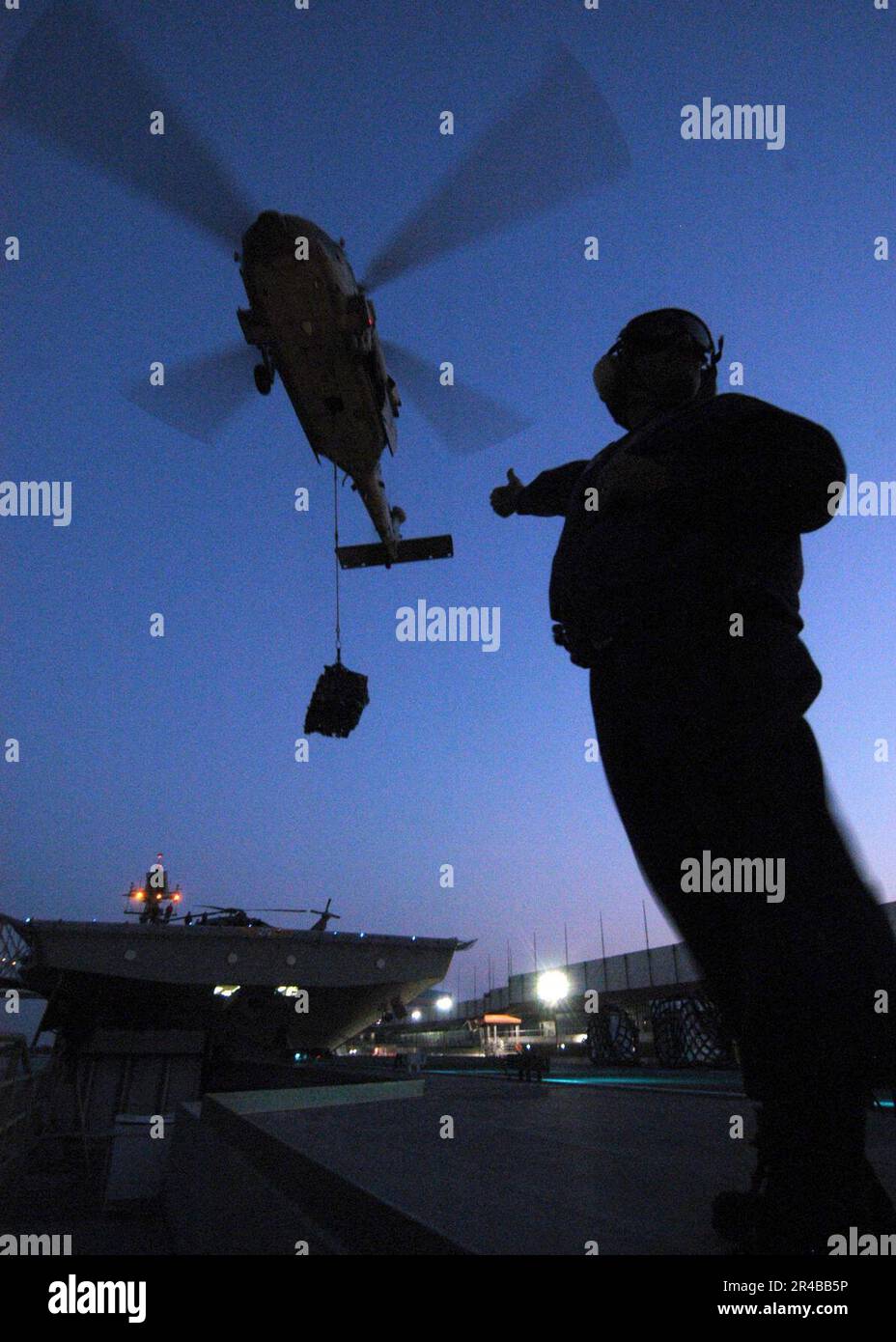US Navy U.S. Navy Chief Aviation Boatswain's Mate aboard the High Speed