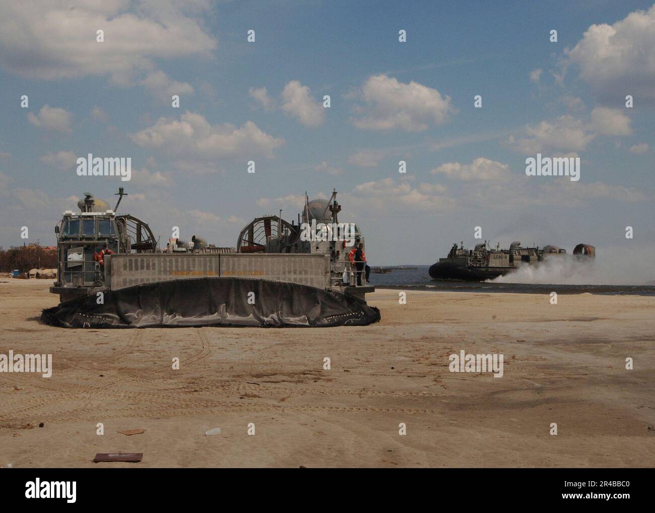 US Navy A U.S. Navy Landing Craft, Air Cushion (LCAC), assigned to ...