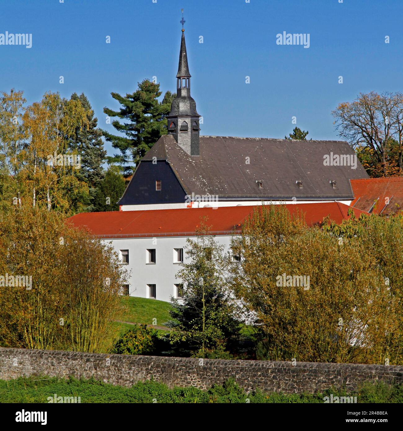 Benedictine Abbey Engelthal Monastery, Altenstadt, Wetterau, Hesse, Germany Stock Photo
