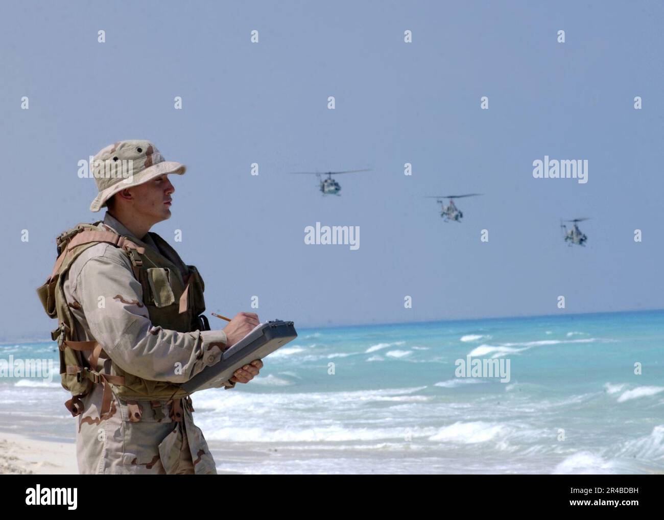 US Navy Seaman assigned to Assault Craft Unit One (ACU-1), attached to