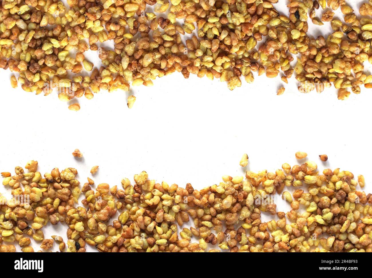 Buckwheat tea texture isolated on white background Stock Photo - Alamy