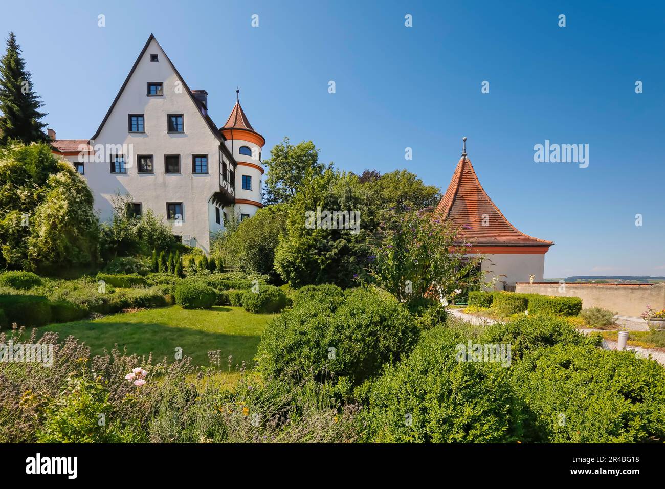 Neufra Castle, historical hanging garden, Renaissance garden, cultural