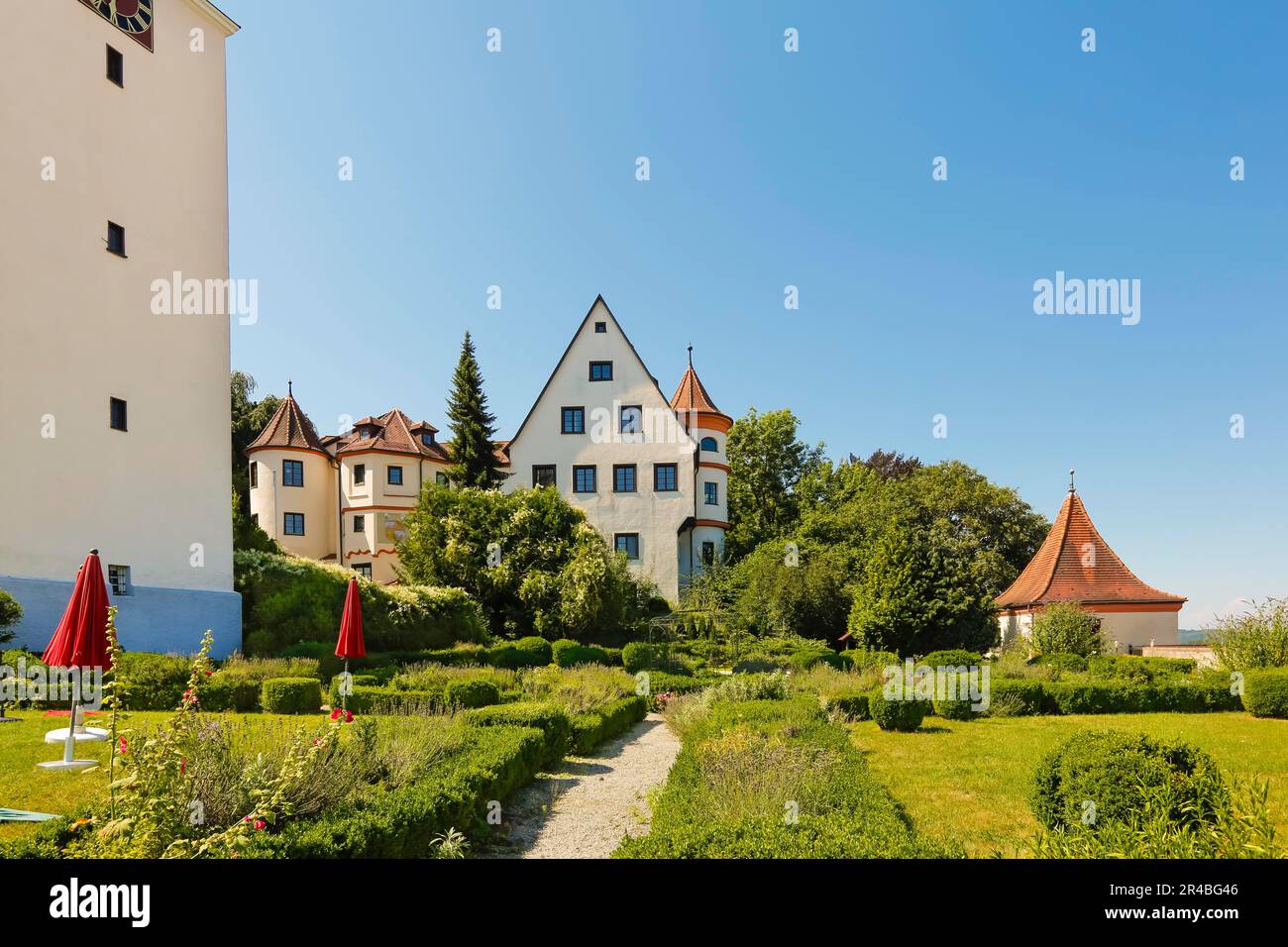 Neufra Castle, historical hanging garden, Renaissance garden, cultural