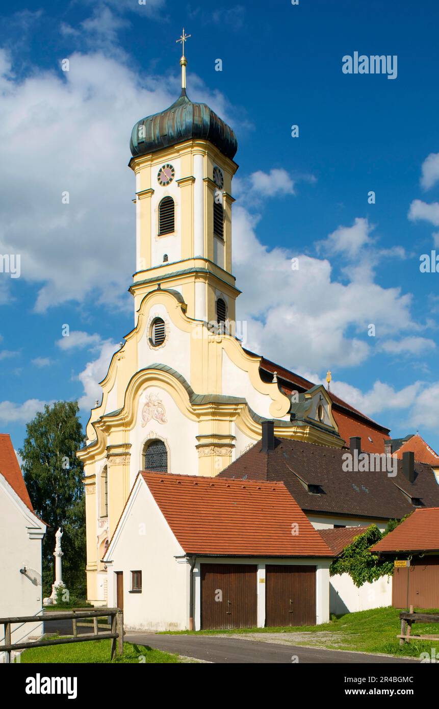 Maria Steinbach Pilgrimage Church, Maria Steinbach, Allgaeu, Bavaria, Germany Stock Photo