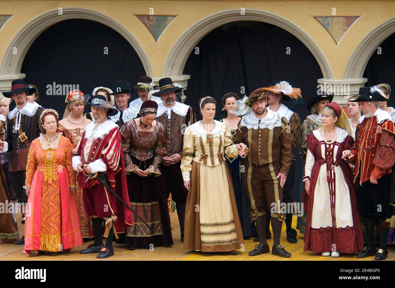 Wallenstein's entry in 1630 in front of the wheelhouse on the market