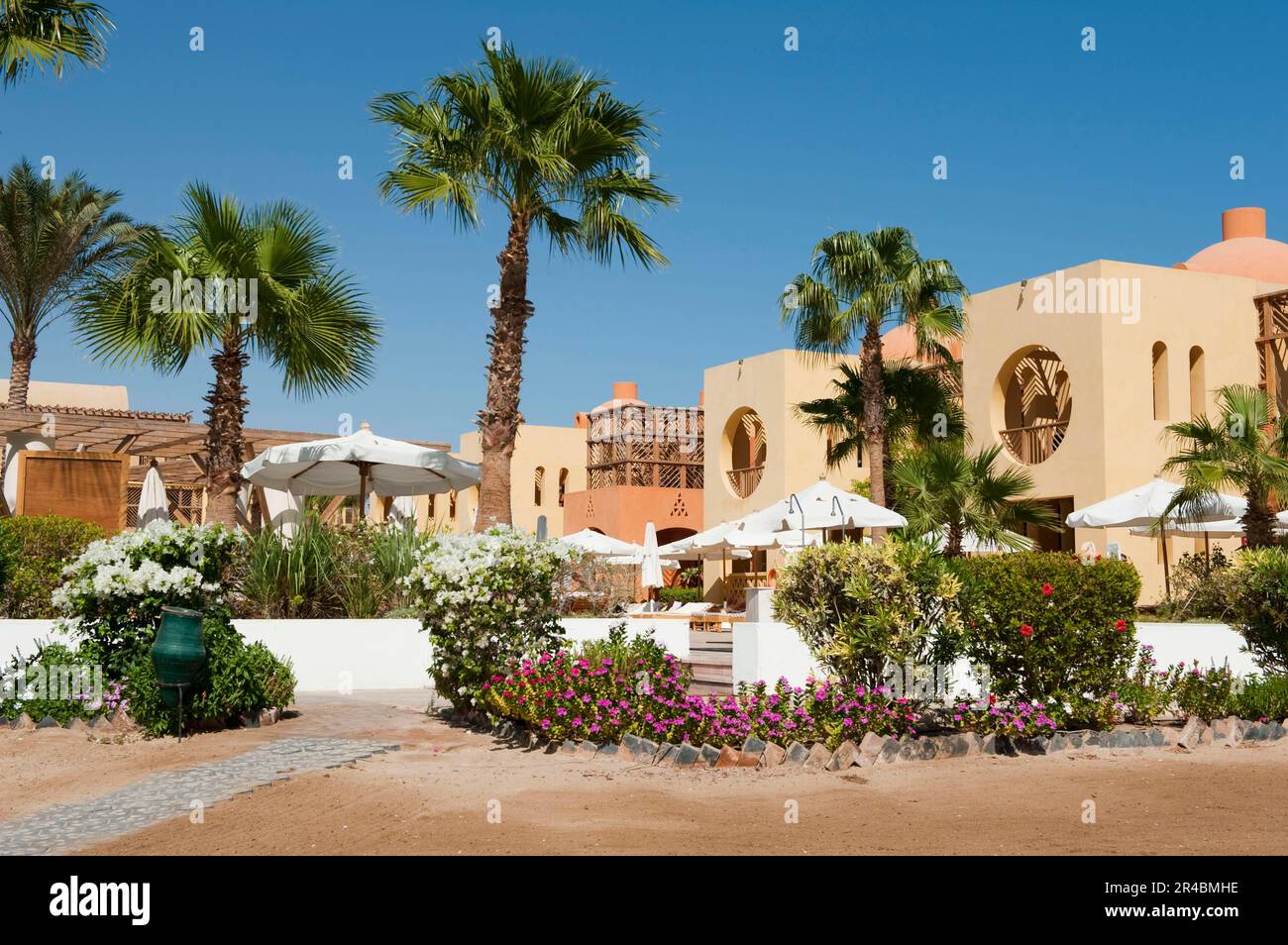 Steigenberger Golf Resort, el-Guna, Egypt, architect Michael Graves Stock Photo