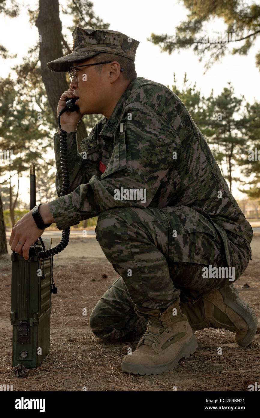 Equipment Rok Republic of Korea Marine Corps Master Sgt. Ma Sung Rak, a ...