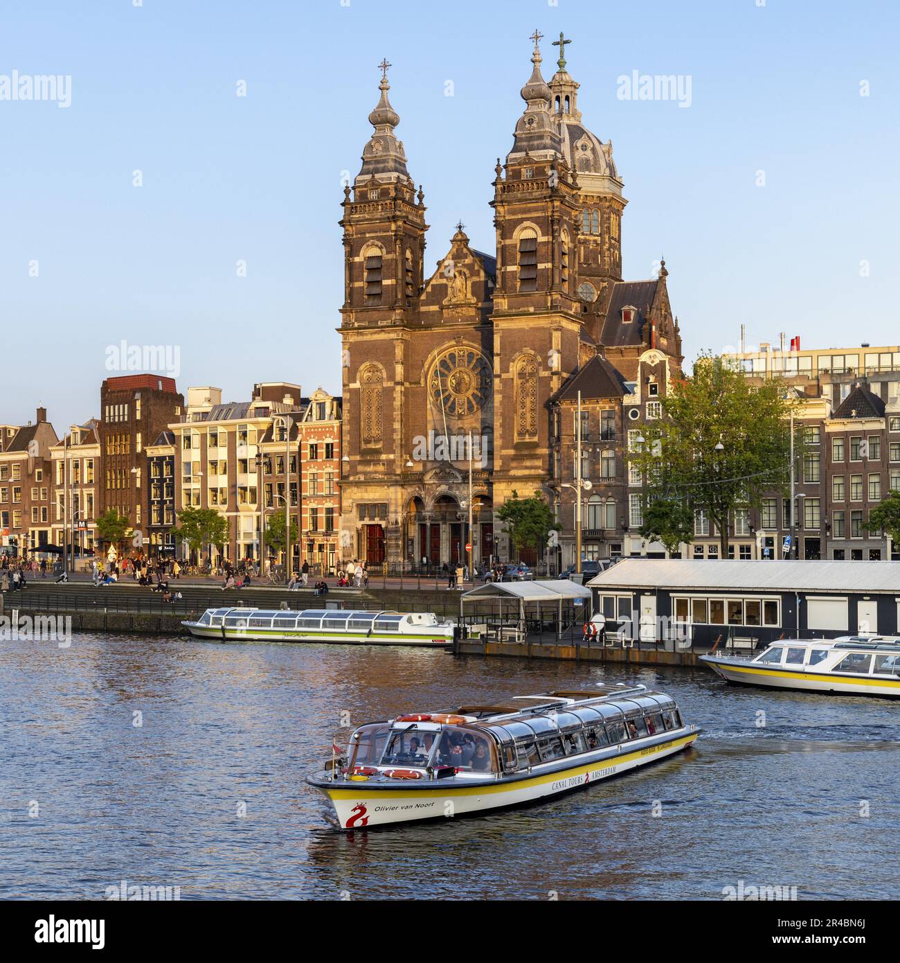 Basilica of St. Nicholas, Amsterdam, Capital of the Netherlands, Holland, Western Europe Stock Photo