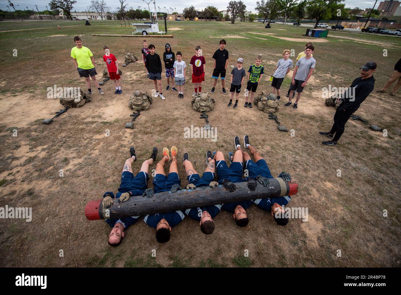 Airmen in the Tactical Air Control Party (TACP) Apprentice Course lead