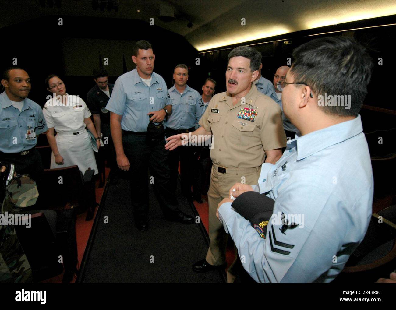 US Navy Master Chief Petty Officer of the Navy (MCPON) Terry Scott
