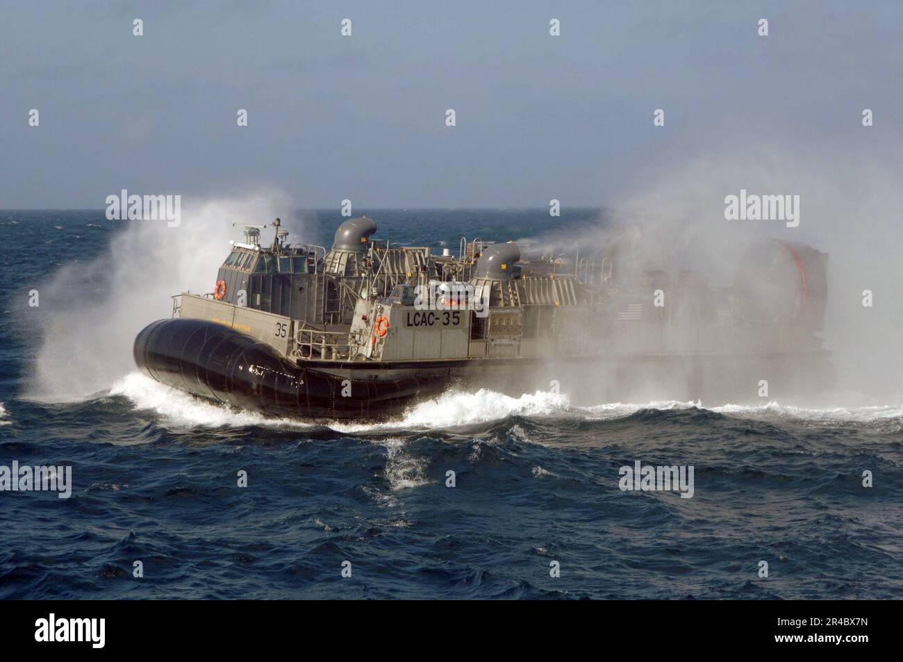 US Navy A Landing Craft, Air Cushion (LCAC), assigned to Assault Craft ...