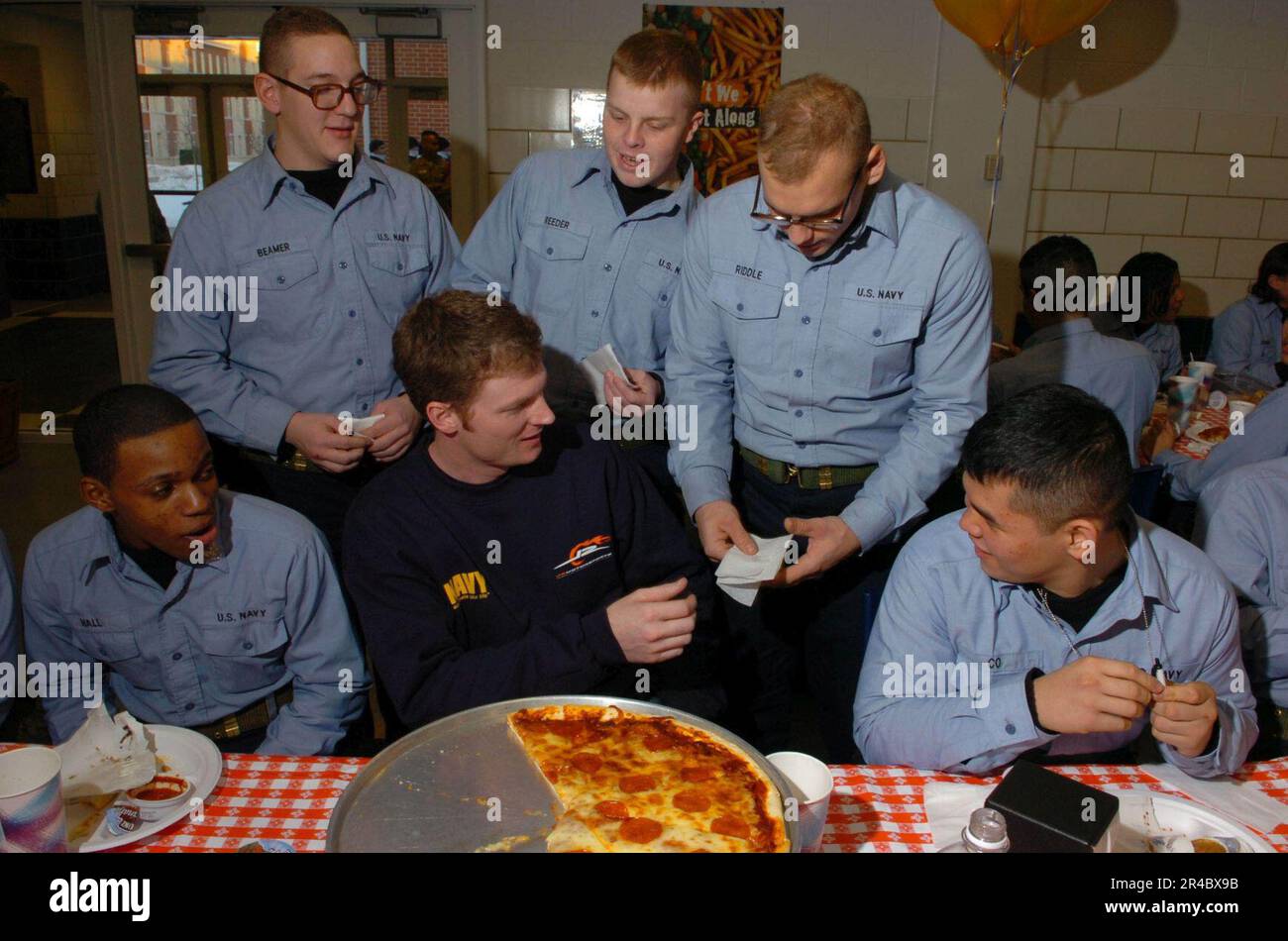 US Navy Dale Earnhardt Jr., signs a few autographs for recruits on ...