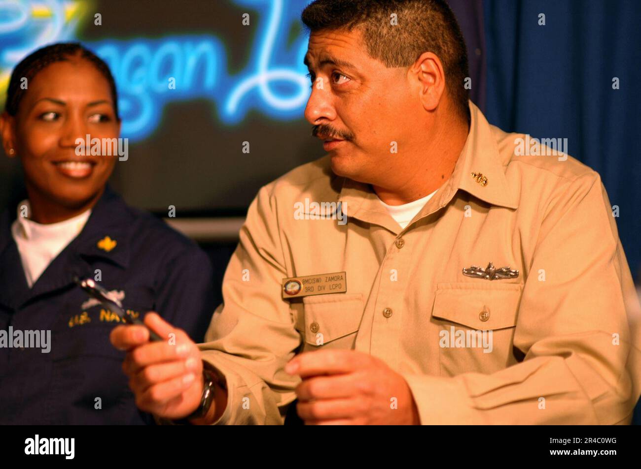 US Navy Chief Boatswain's Mate sits on a judge panel to offer an honest