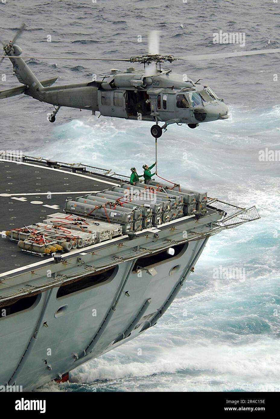 US Navy Sailors stationed aboard the Military Sealift Command (MSC