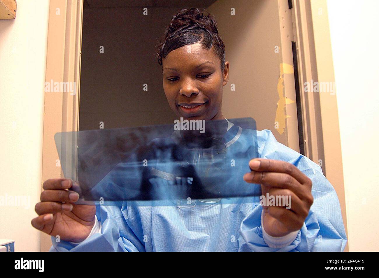 US Navy Hospital Corpsman 2nd Class assigned to the Dental Department