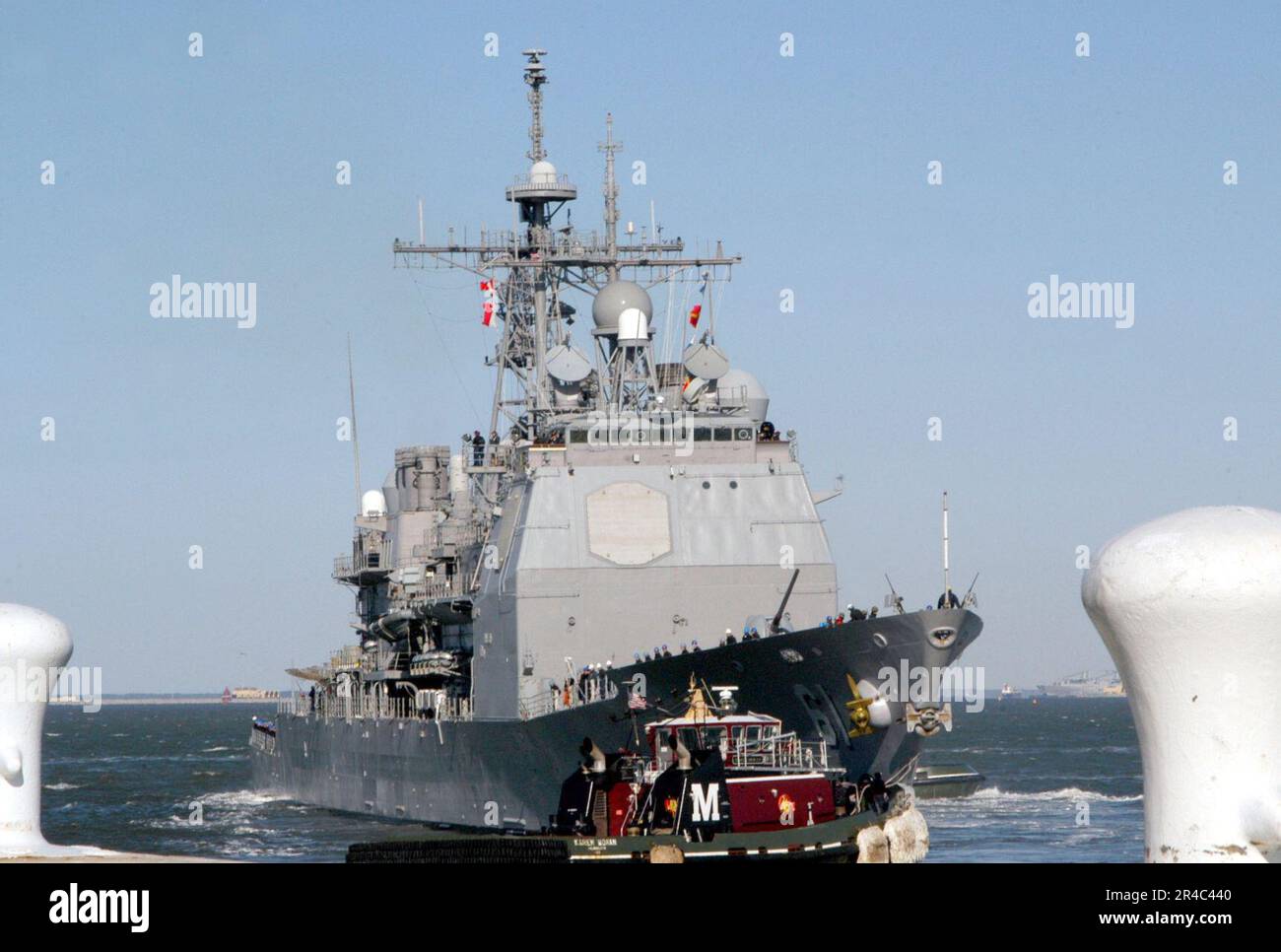 US Navy The Ticonderogaclass cruiser USS Monterey (CG 61) departs