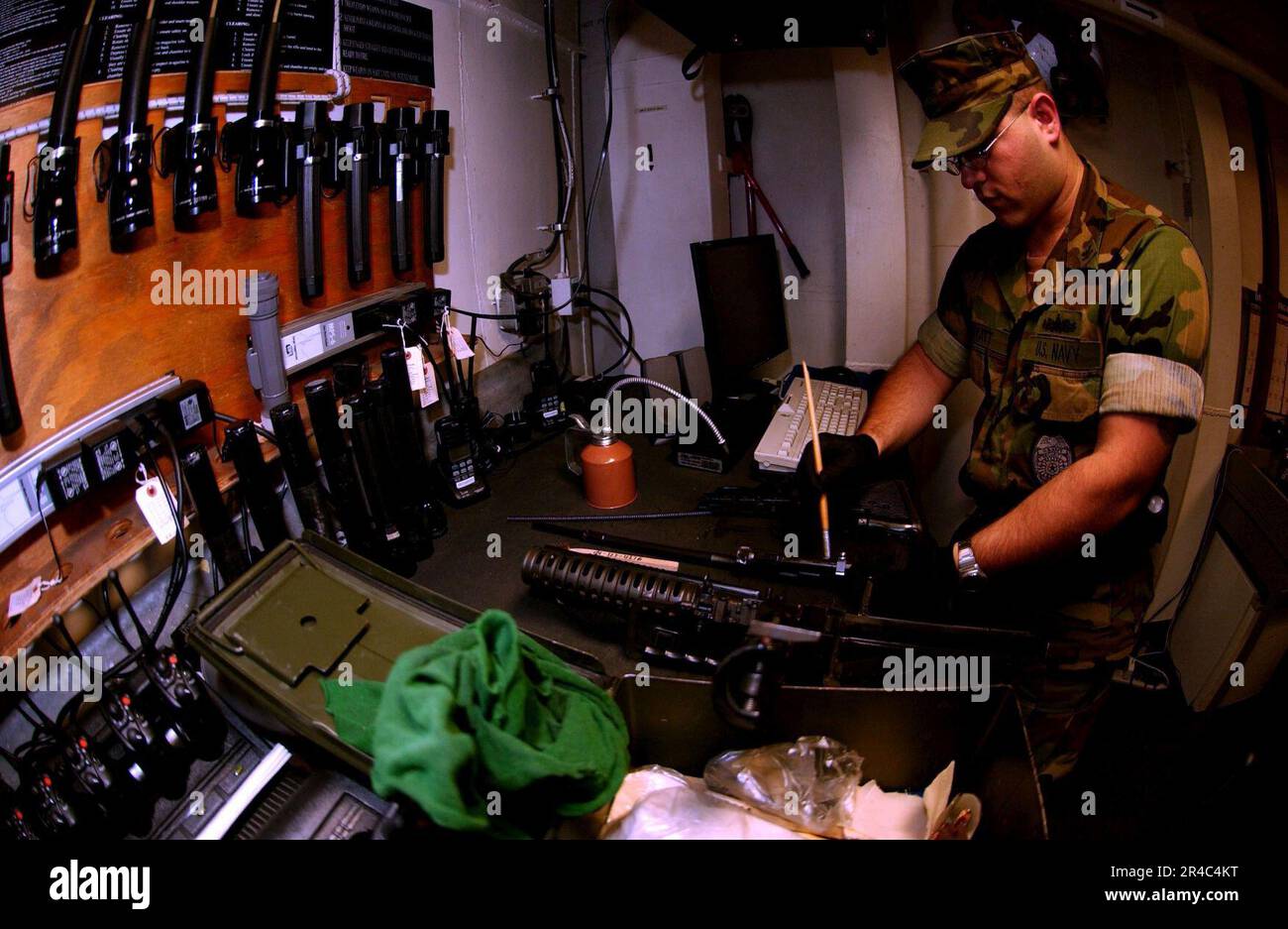 Reagan Rigle US Navy Storekeeper 2nd Class temporally assigned to security ...