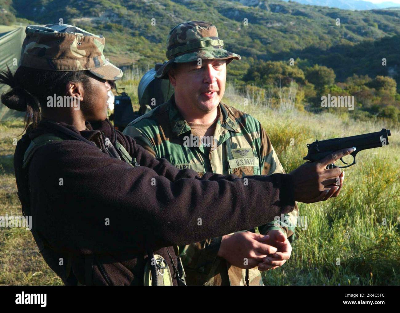 US Navy U.S. Navy Photographer's Mate 2nd Class assigned to Combat