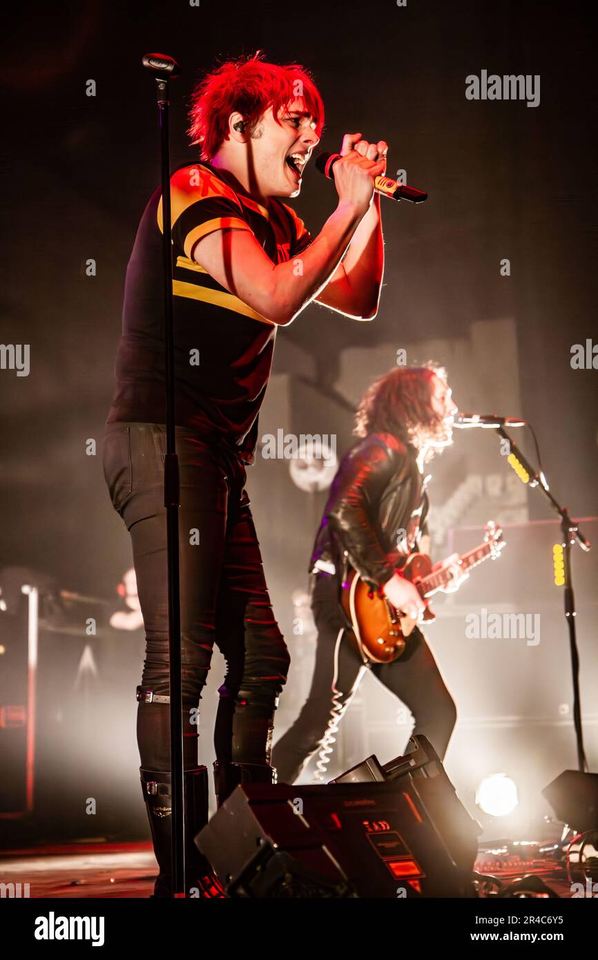 Milan Italy. 07 March 2011. The American band MY CHEMICAL ROMANCE performs live on stage at Palasharp during 'My World Contamination Tour'. Stock Photo