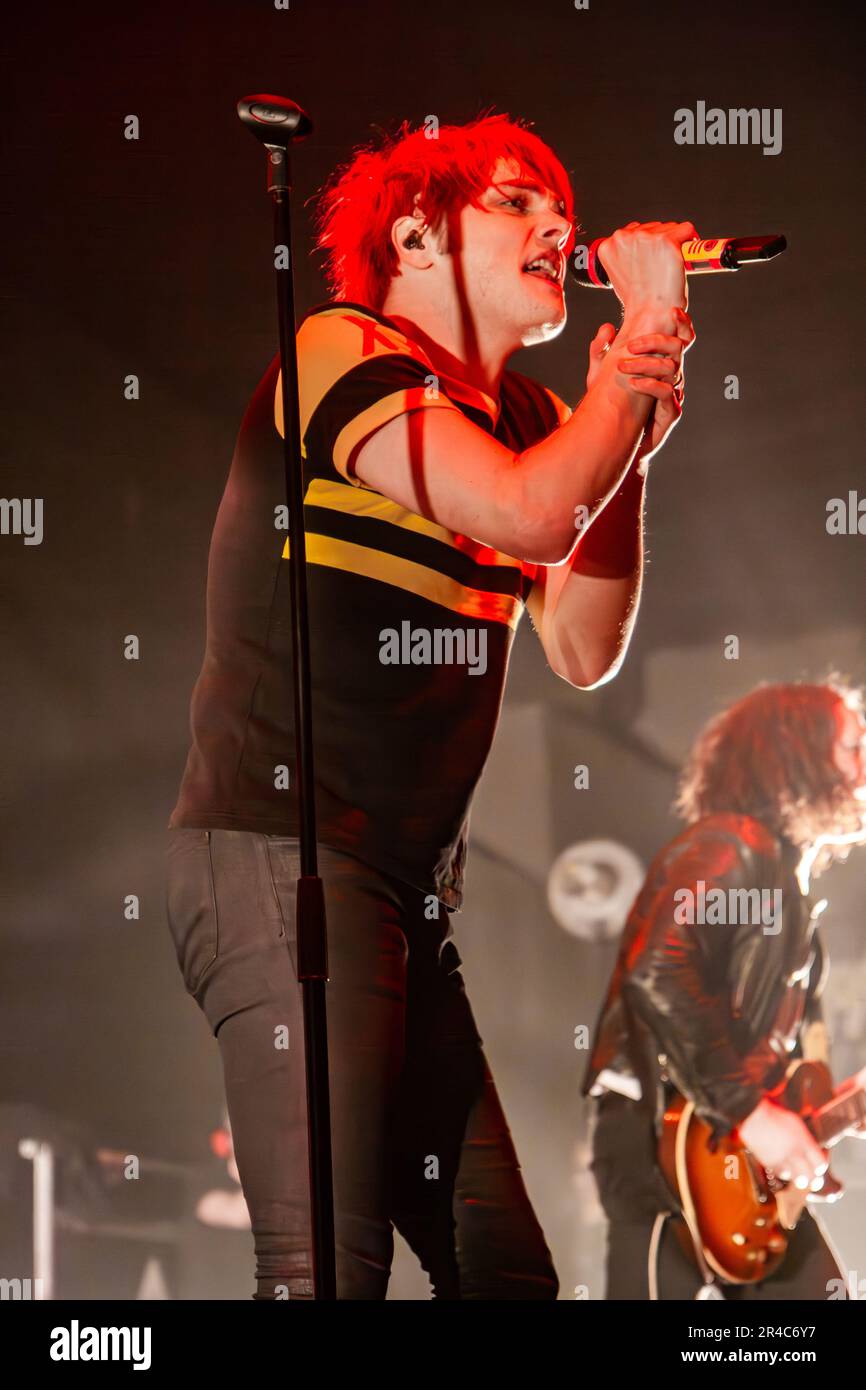 Milan Italy. 07 March 2011. The American band MY CHEMICAL ROMANCE performs live on stage at Palasharp during 'My World Contamination Tour'. Stock Photo