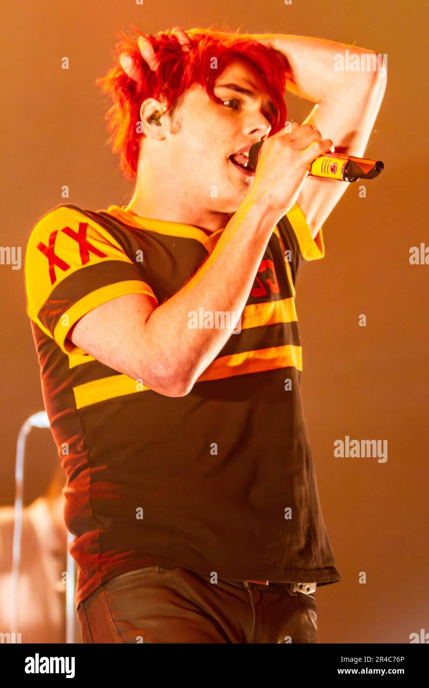 Milan Italy. 07 March 2011. The American band MY CHEMICAL ROMANCE performs live on stage at Palasharp during 'My World Contamination Tour'. Stock Photo