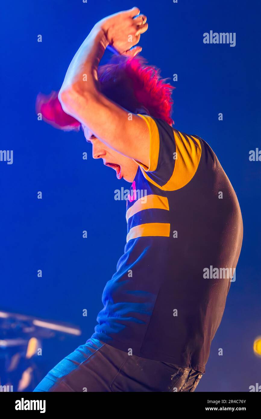 Milan Italy. 07 March 2011. The American band MY CHEMICAL ROMANCE performs live on stage at Palasharp during 'My World Contamination Tour'. Stock Photo