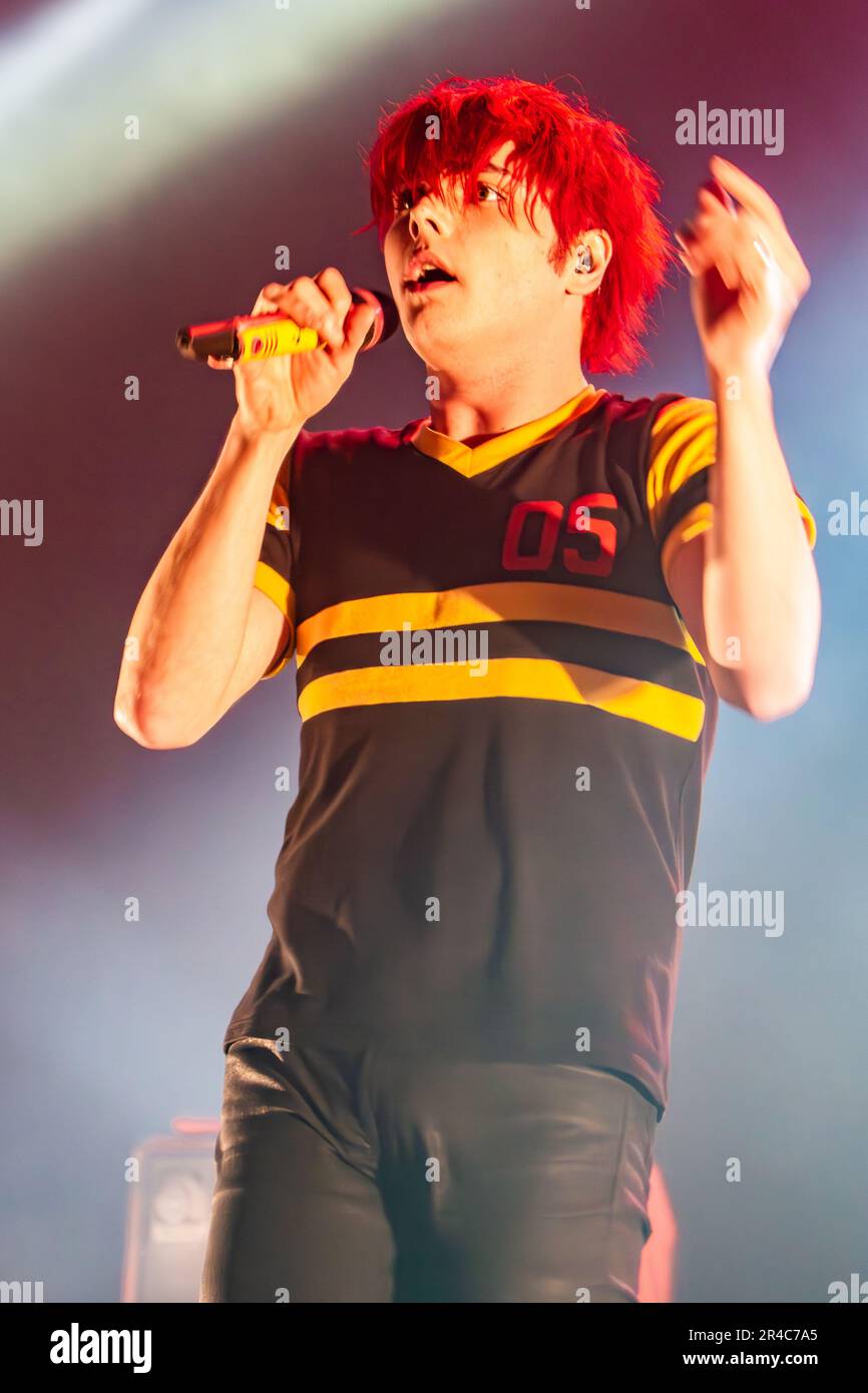 Milan Italy. 07 March 2011. The American band MY CHEMICAL ROMANCE performs live on stage at Palasharp during 'My World Contamination Tour'. Stock Photo