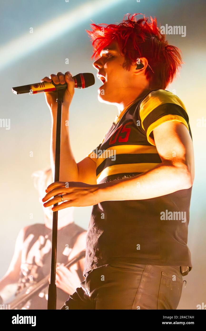 Milan Italy. 07 March 2011. The American band MY CHEMICAL ROMANCE performs live on stage at Palasharp during 'My World Contamination Tour'. Stock Photo