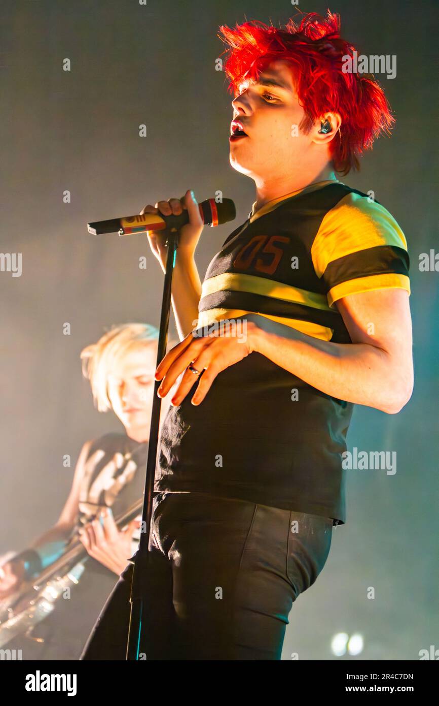 Milan Italy. 07 March 2011. The American band MY CHEMICAL ROMANCE performs live on stage at Palasharp during 'My World Contamination Tour'. Stock Photo