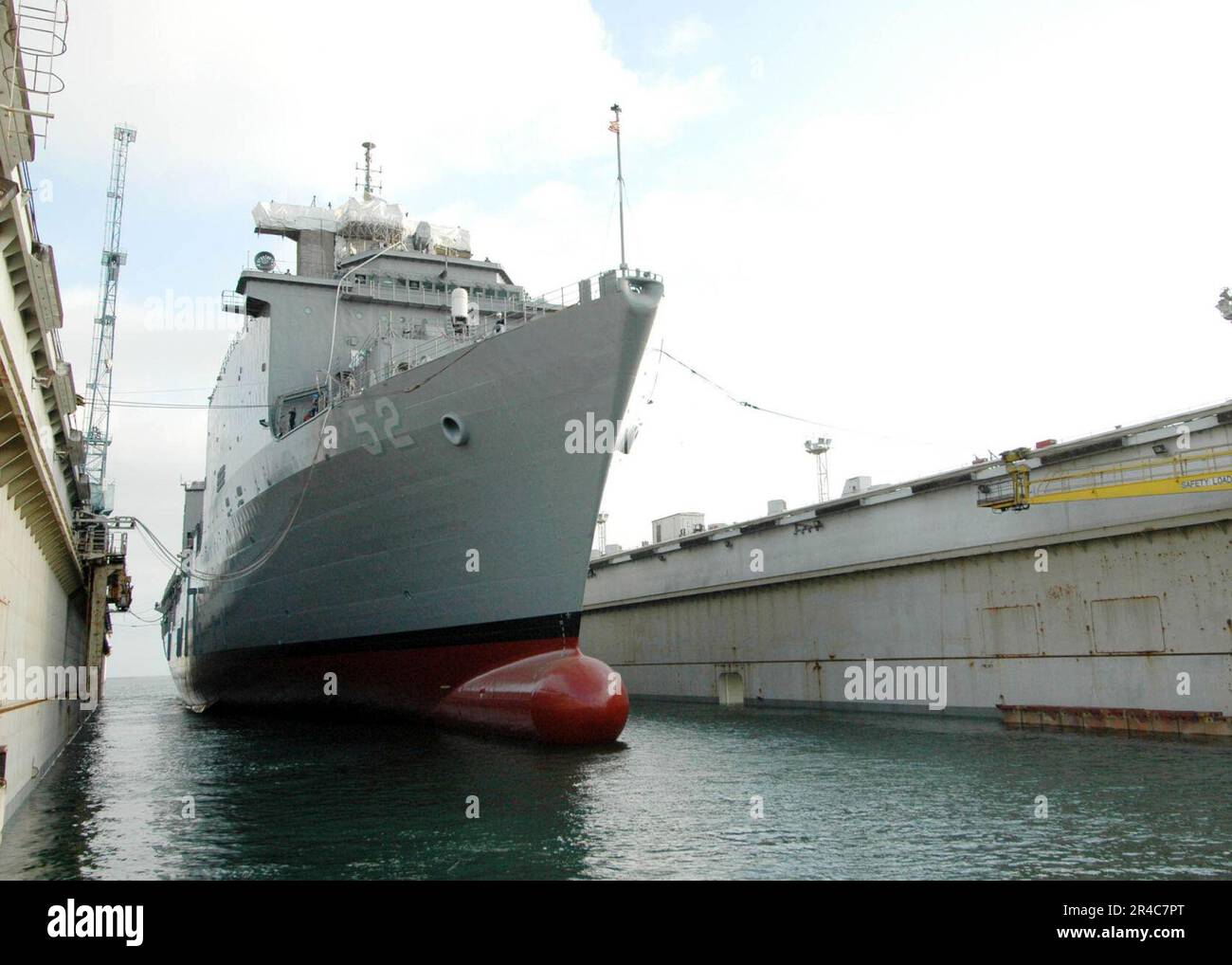 US Navy The amphibious dock landing Ship USS Pearl Harbor (LSD 52