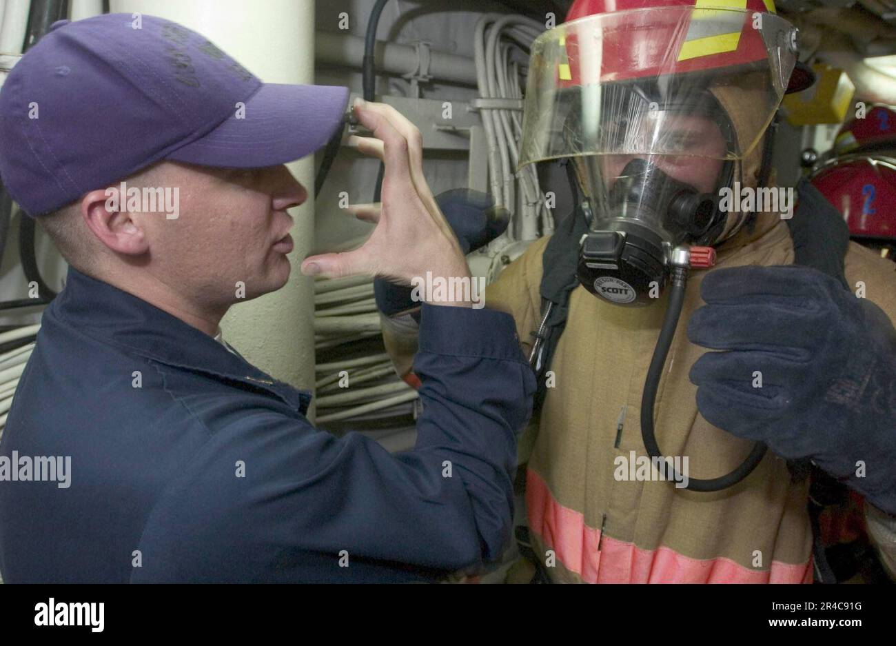 US Navy Damage Control Training Team (DCTT) member, Hospital Corpsman