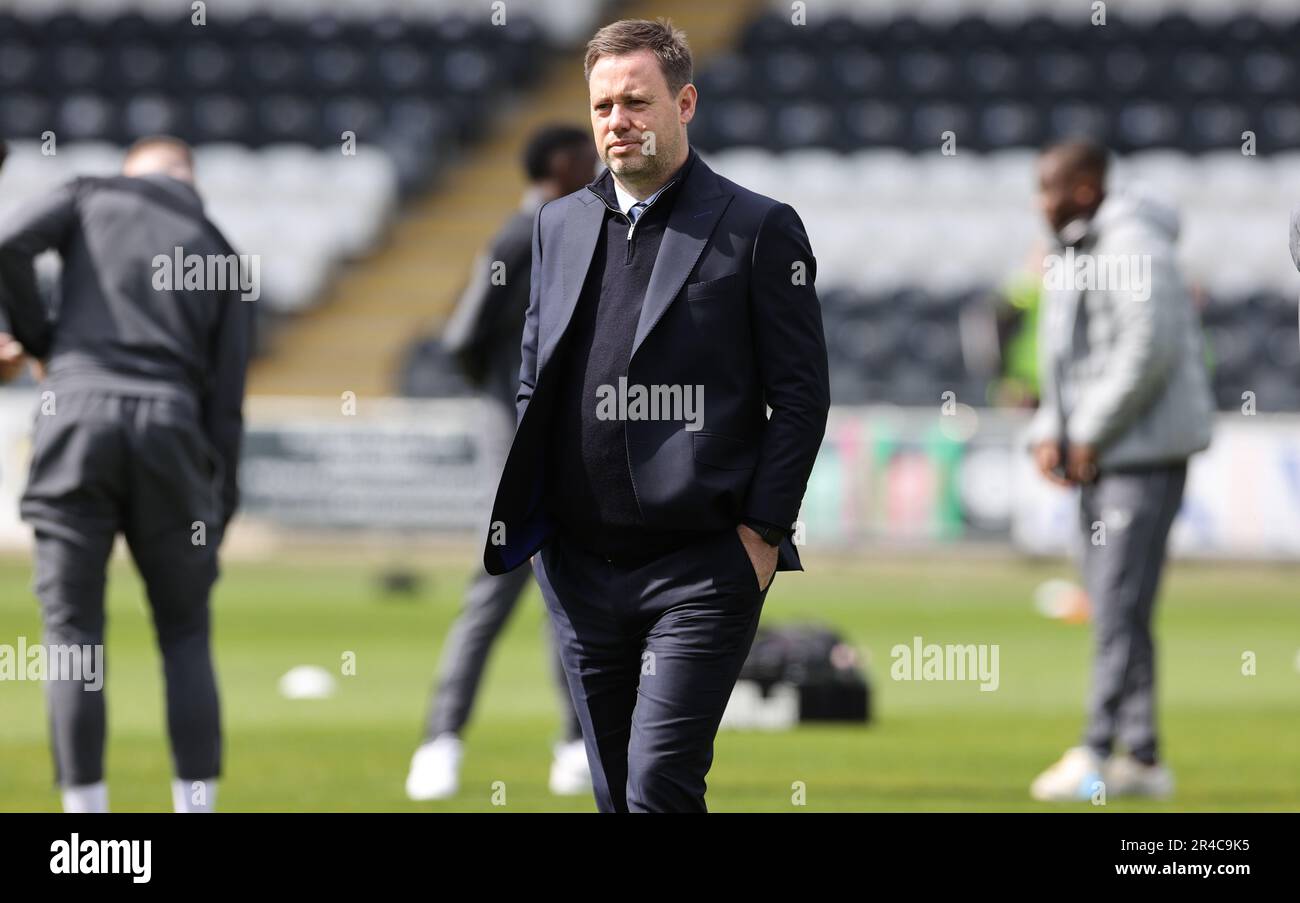Rangers Manager Michael Beale walks the pitch prior to the cinch ...