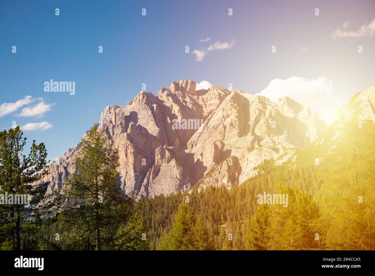 Dolomite alps in northern Italy, beautiful mountain landscape Stock ...