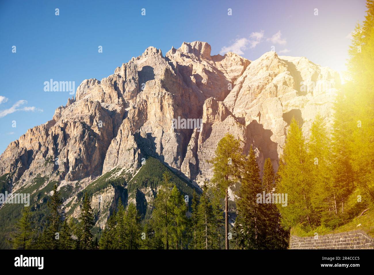 Dolomite alps in northern Italy, beautiful mountain landscape Stock ...