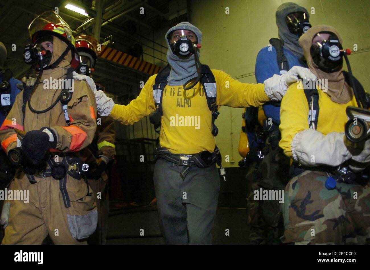 US Navy Aviation Boatswain's Mate 1st Class and Aviation Boatswain's