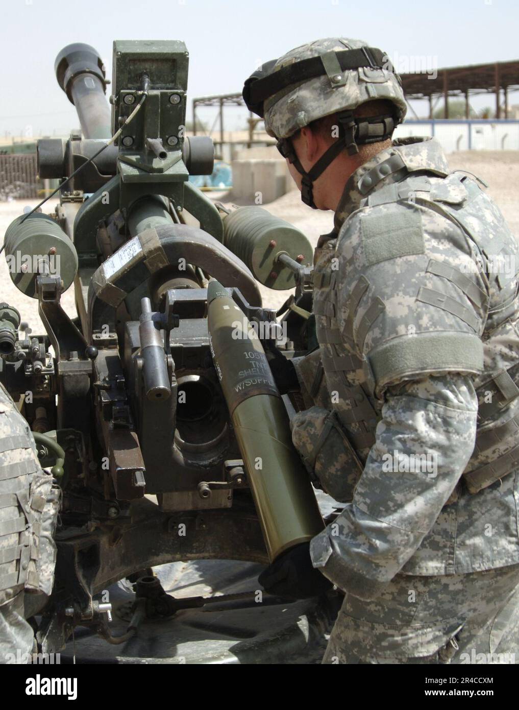 US Navy U.S. Army Pfc. of the Archangels from 4th Battalion, 320th Field Artillery, 506th