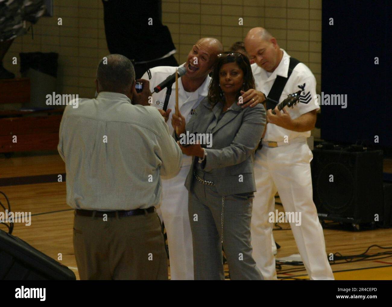 US Navy Musician 3rd Class assigned to Navy Band MidSouth rock band